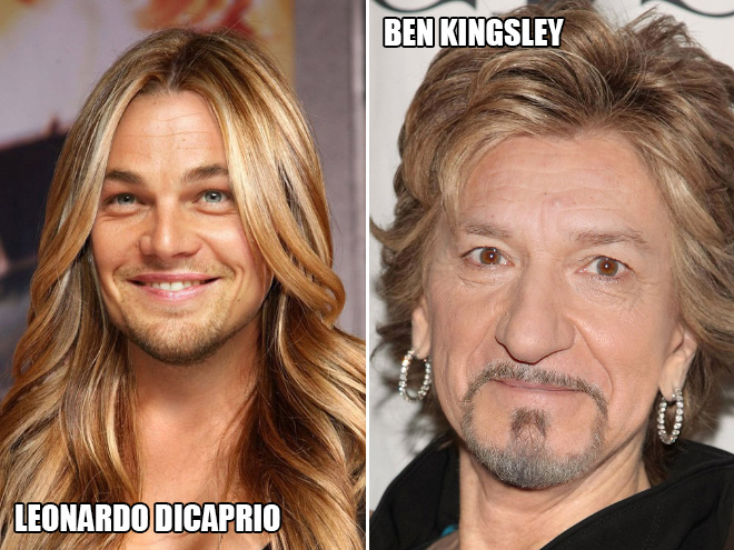 Leonardo DiCaprio and Ben Kingsley