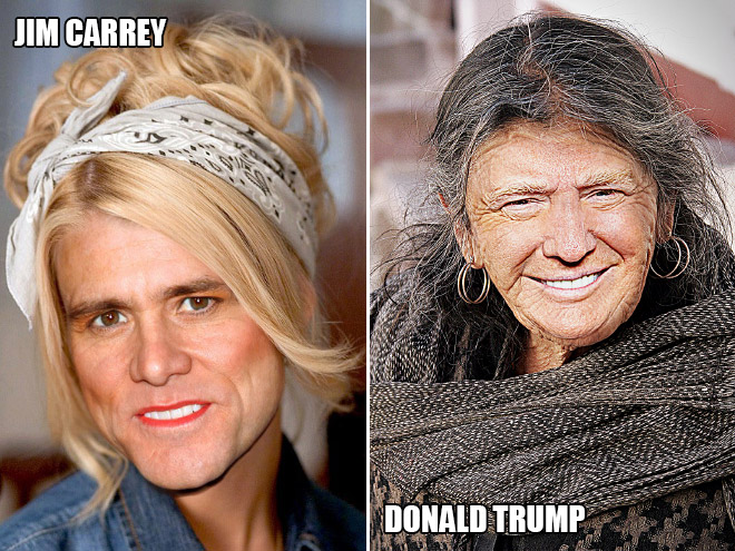 Jim Carrey and Donald Trump