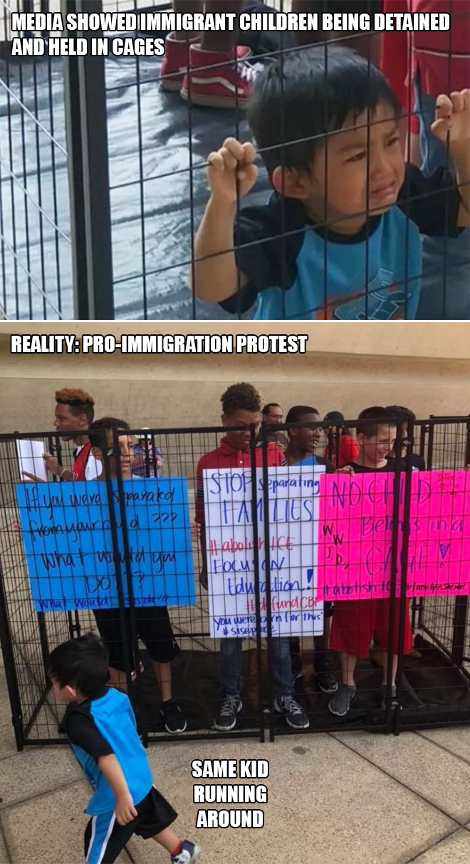 Pro-immigration protest.