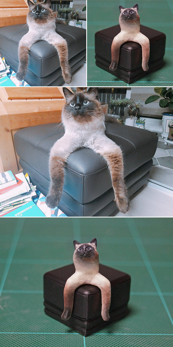funny sculptures animal sculpture cat famous japanese animals artist turns awkward hilarious