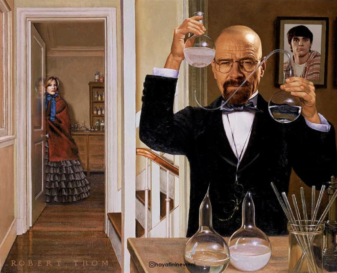 Breaking Bad mashed with classic art.