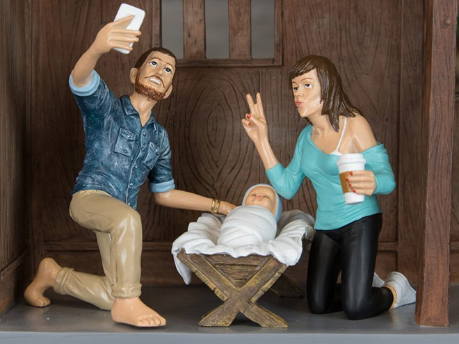 Hipster Christ can turn water into craft beer.