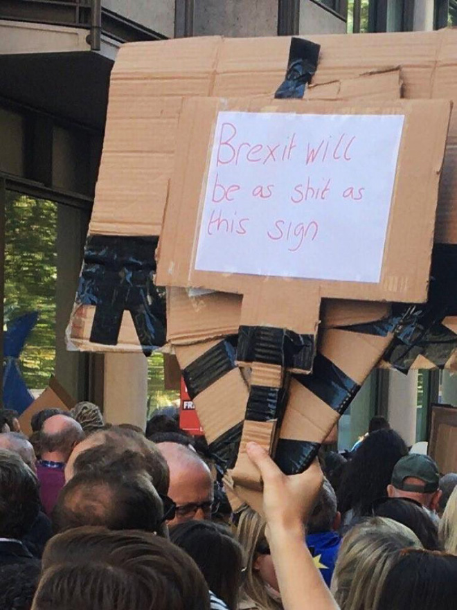 Brexit will be as shit as this sign.