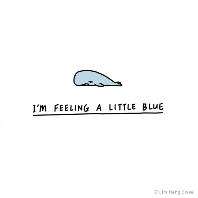 Feeling a little blue.