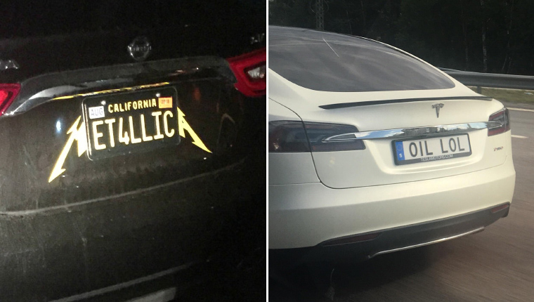 Funny clearance licence plates