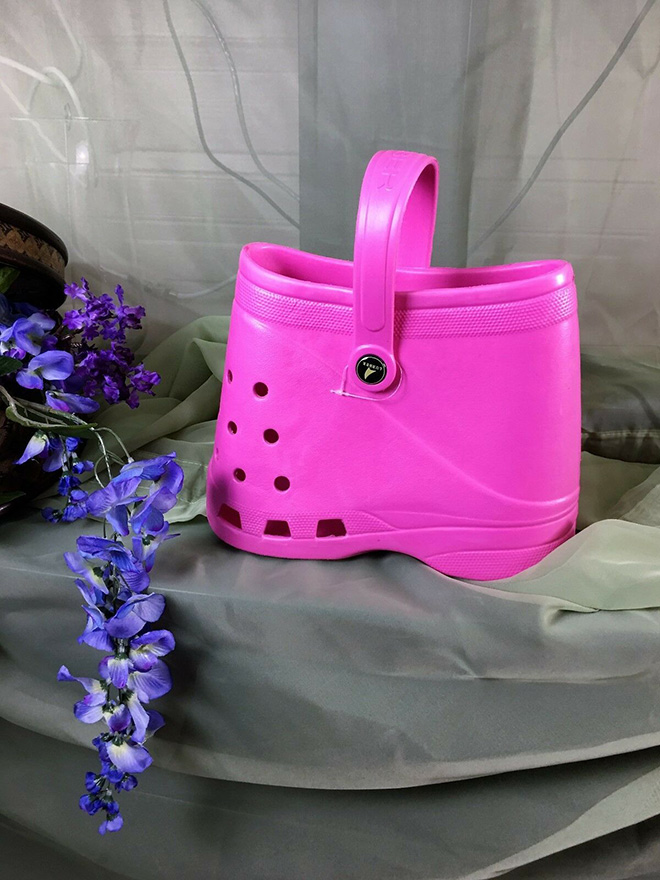 Crocs handbag: a truly horrible crime against fashion.