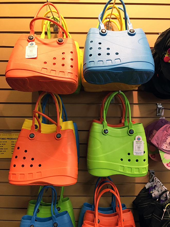 Crocs handbag: a truly horrible crime against fashion.