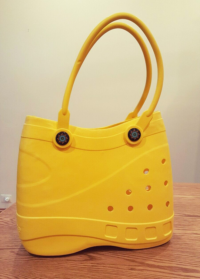 Crocs handbag: a truly horrible crime against fashion.
