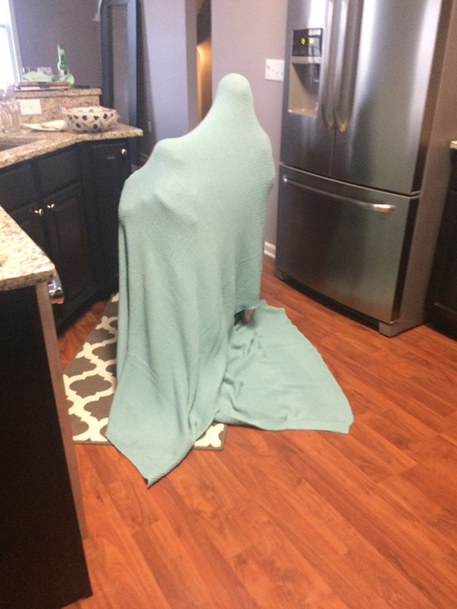 Kids are terrible at hide and seek...