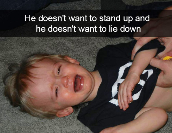 Why this kid is crying...
