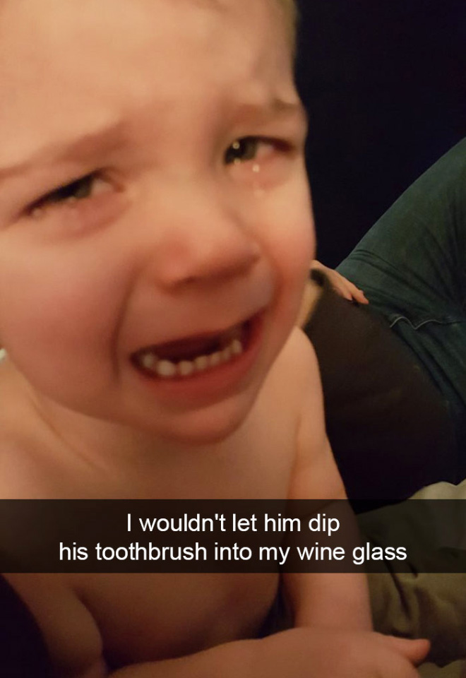 Why this kid is crying...