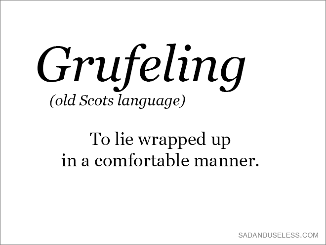 Old word that needs to come back.