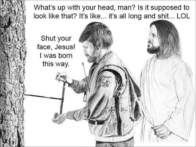 Jesus being a jerk.