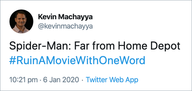 How adding one word changes the movie title...