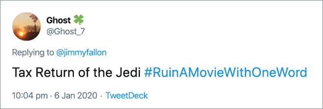 How adding one word changes the movie title...