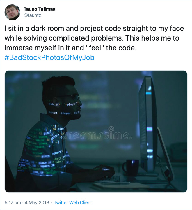 I sit in a dark room and project code straight to my face while solving complicated problems. This helps me to immerse myself in it and "feel" the code.