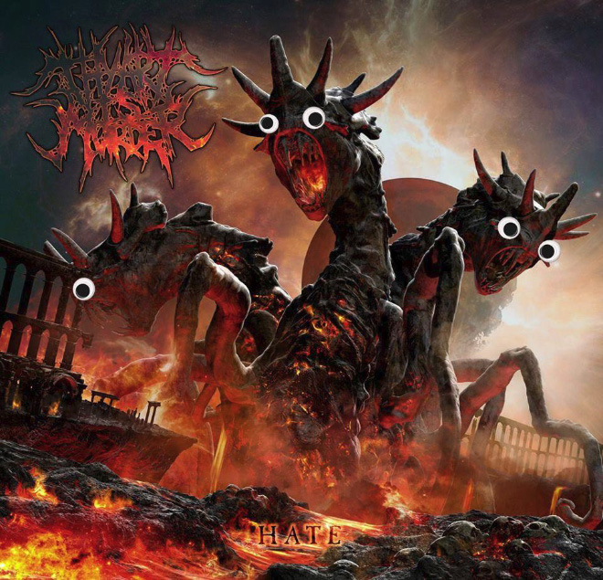 Metal albums are much less scary with googly eyes.