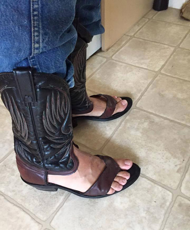 cowboy boot sandals