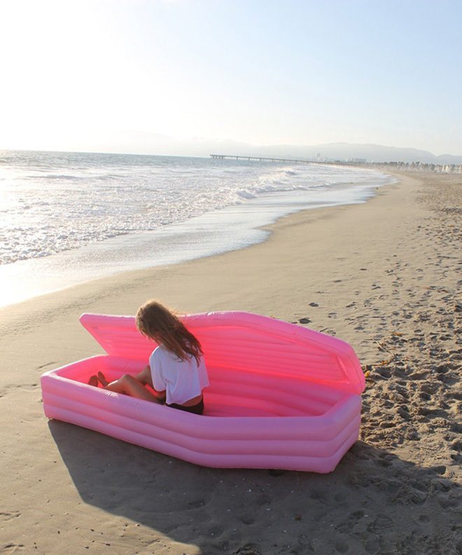 Coffin floatie sounds like so much fun, right?