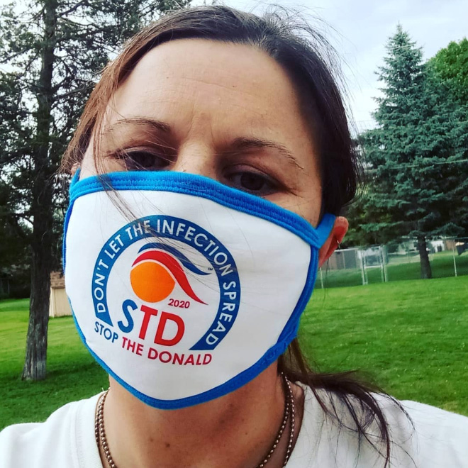People are using face masks to fight against STD.