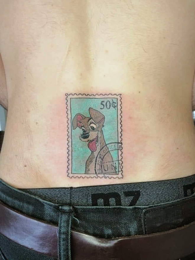 Funny tattoo.