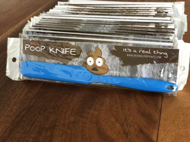 Poop knife.