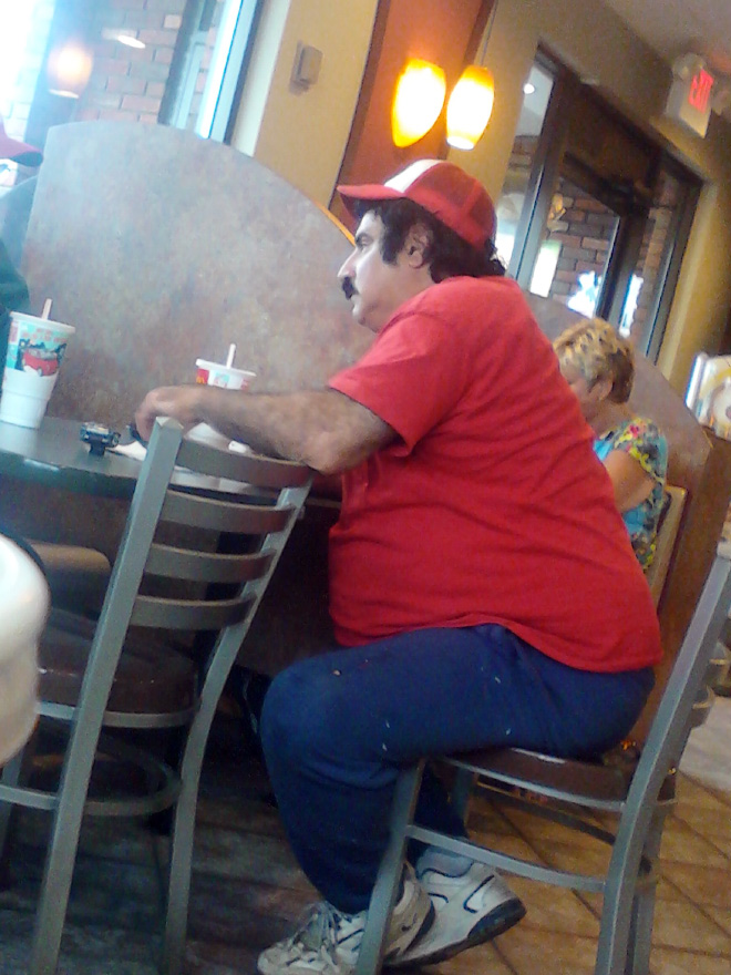 Super Mario in real life.