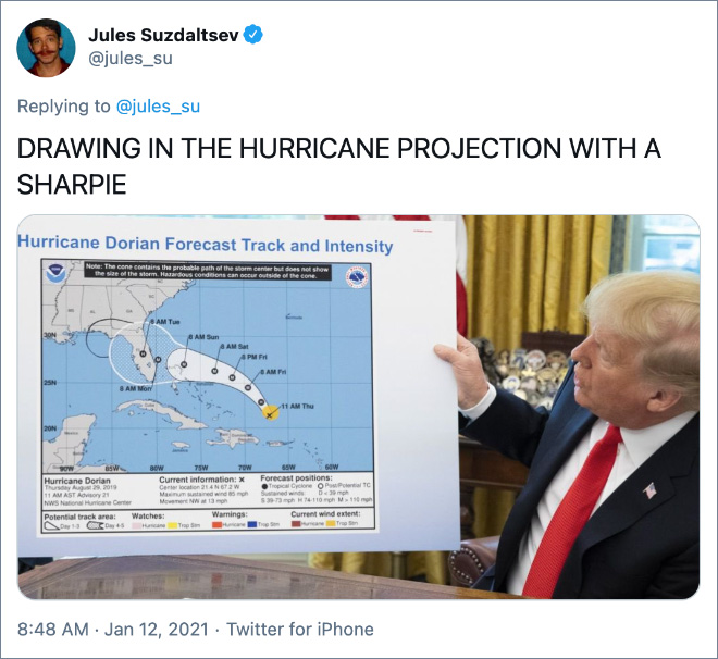 DRAWING IN THE HURRICANE PROJECTION WITH A SHARPIE