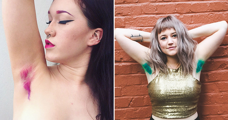 Women With Dyed Armpit Hair (Awkward Instagram Beauty Trend)