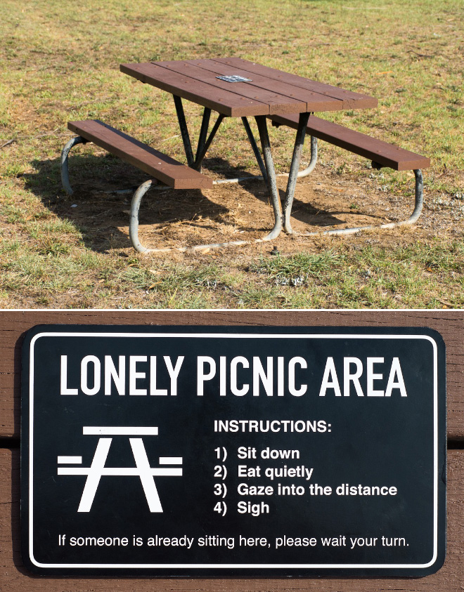 Lonely picnic area.