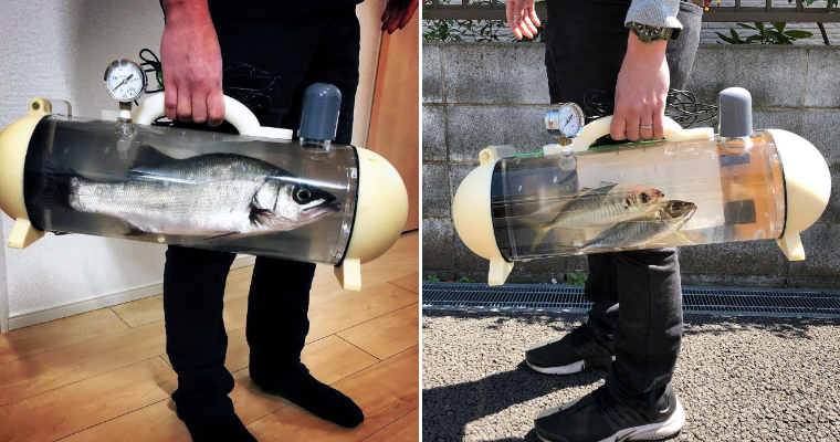 Katsugyo Bag is a Real Live Fish Carrier, Reef Builders