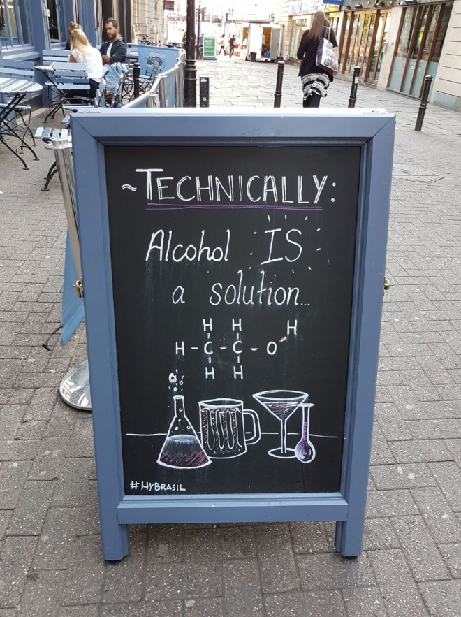 Brilliant bar sign.