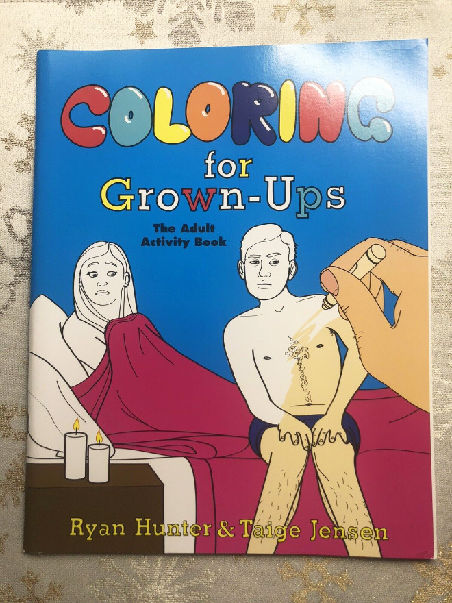 Coloring For Grown-Ups combines the mindless fun of coloring with the mind-numbing realities of modern adulting.