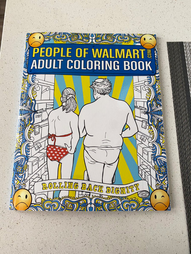 Simply sit back, relax, and choose the People Of Walmart creature that connects most with you. Then color in the wonderful weirdo with your choice of pencil, pen, marker, and/or crayon.