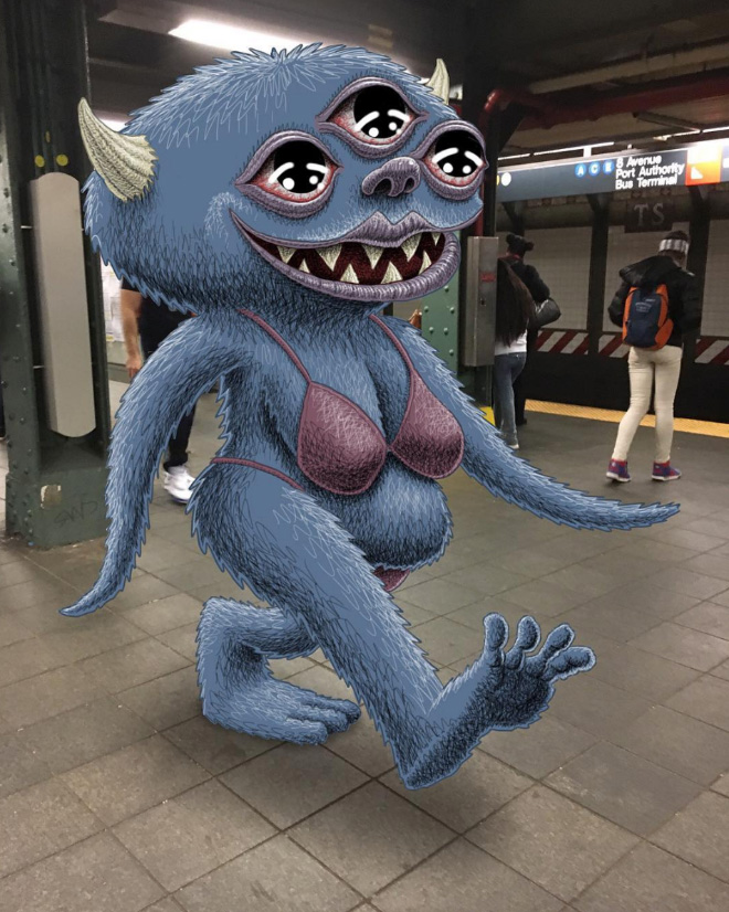 Subway monster.