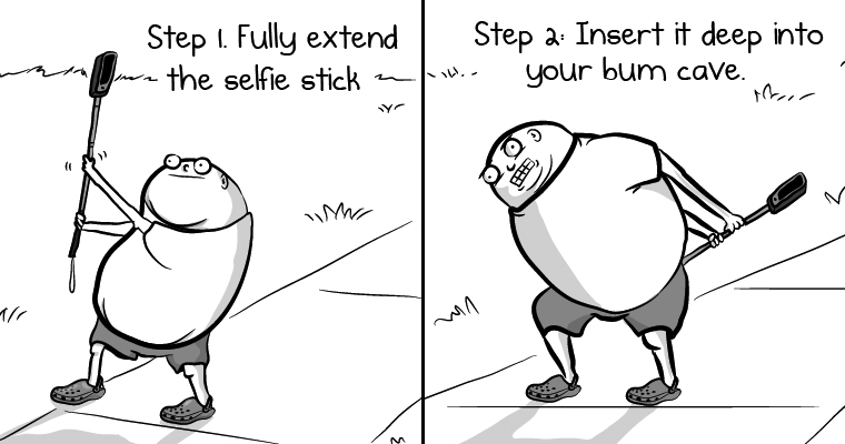 How Properly Use a Selfie Stick (Illustrated Guide)