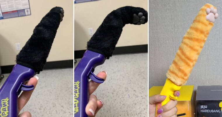 Cat arm toy top