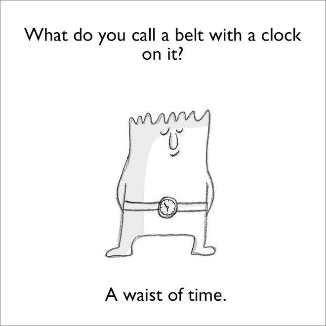 Clock pun.