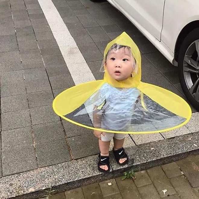 UFO raincoat.