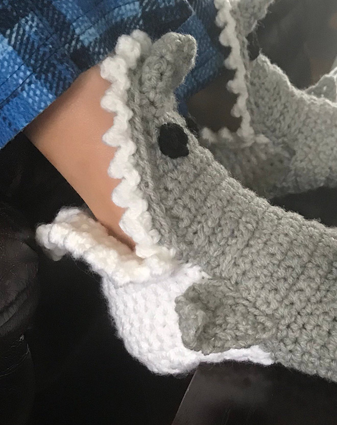 Shark socks.