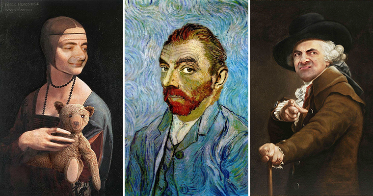 Classic Paintings Improved With Mr. Bean