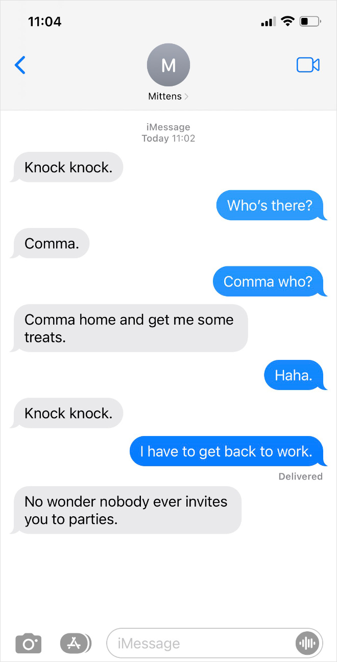 Knock knock.