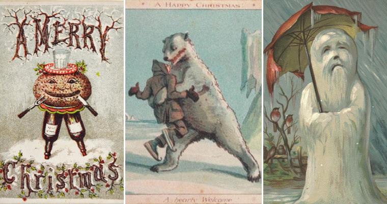 original victorian christmas cards