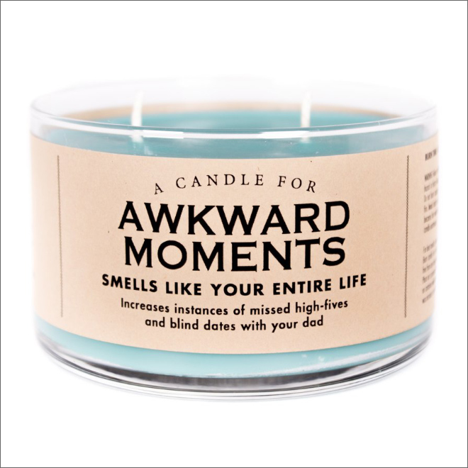 Funny scented candle.