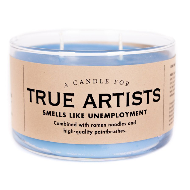 Funny scented candle.