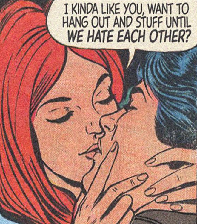 When classic comic books meet modern love...