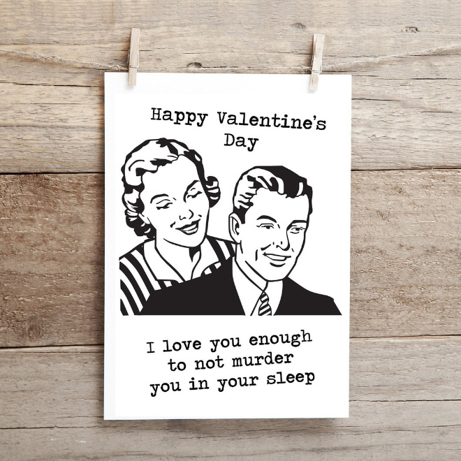 Funny Valentine's card.