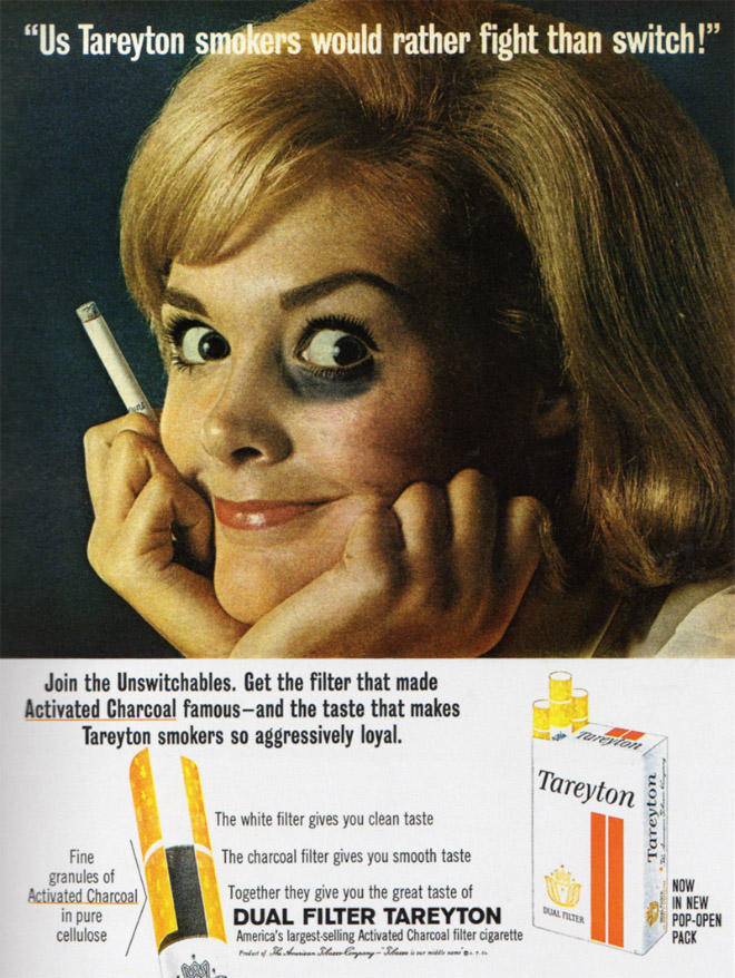Crazy vintage tobacco ad.