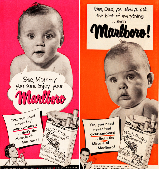 Crazy vintage tobacco ads.