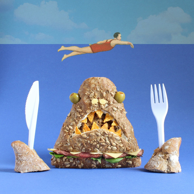 Sandwich monster.